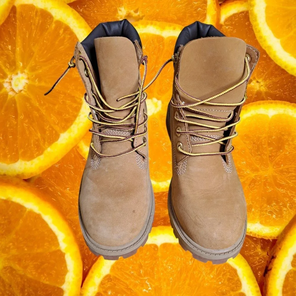 Timberland Kids' Boots Premium‎ Waterproof Padded Collar Wheat Size 4.5